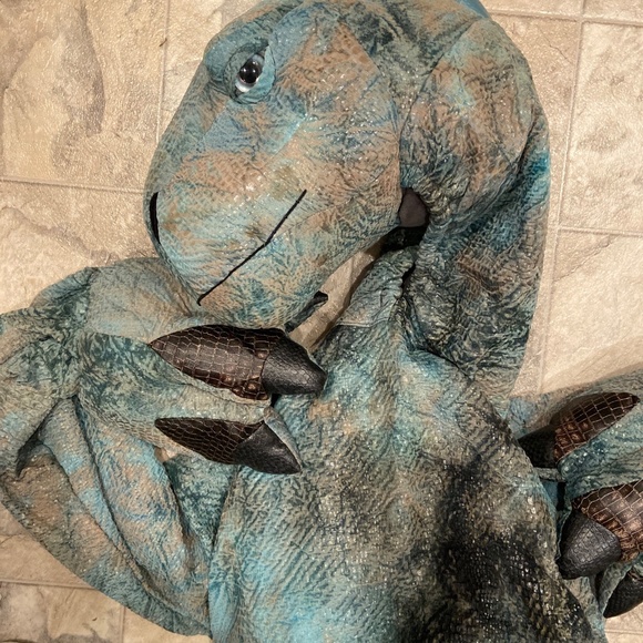 VINTAGE DISNEY STORE ALADAR DINOSAUR MOVIE COSTUME Sz 8-10 jurassic park - Picture 3 of 7
